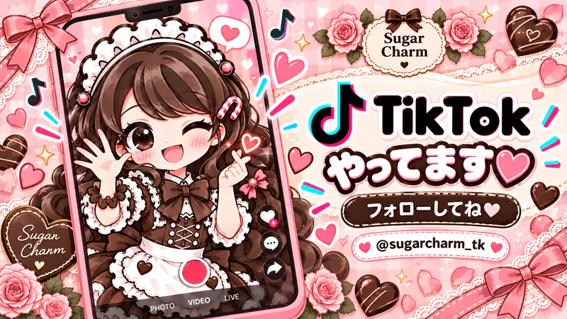 シュガーチャーム公式TikTokをチェック🎀