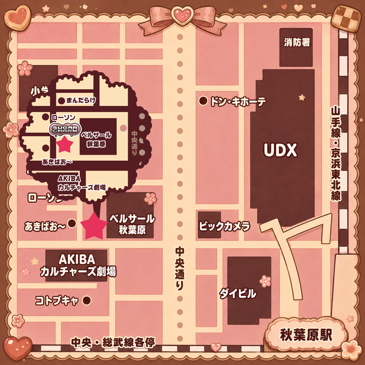 表示確認用サンプルマップ（実際の地図ではありません）